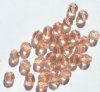 25 8mm Faceted Rosaline Firepolish Beads